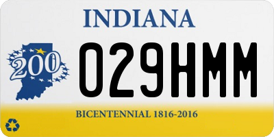 IN license plate 029HMM