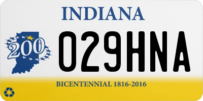 IN license plate 029HNA