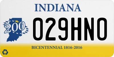 IN license plate 029HNO