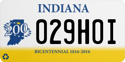 IN license plate 029HOI