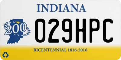 IN license plate 029HPC