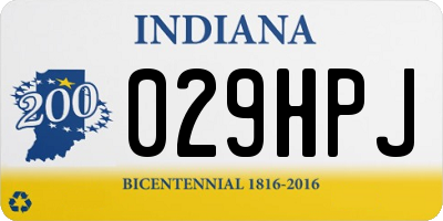 IN license plate 029HPJ