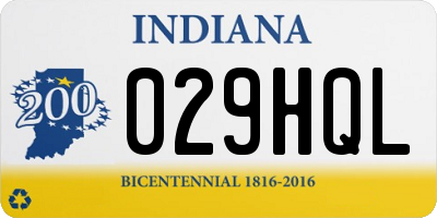 IN license plate 029HQL