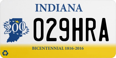 IN license plate 029HRA