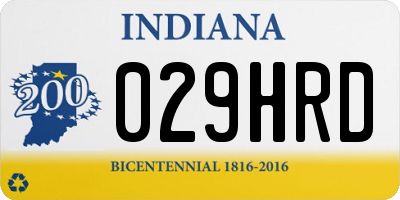 IN license plate 029HRD