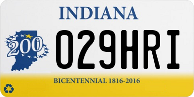 IN license plate 029HRI