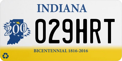 IN license plate 029HRT