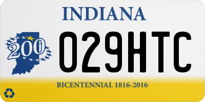IN license plate 029HTC