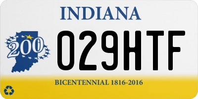 IN license plate 029HTF