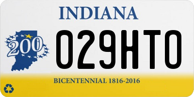 IN license plate 029HTO