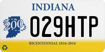 IN license plate 029HTP