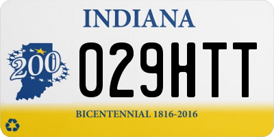 IN license plate 029HTT