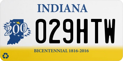 IN license plate 029HTW