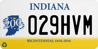 IN license plate 029HVM