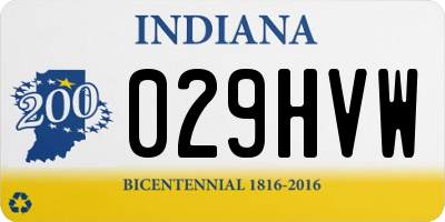 IN license plate 029HVW