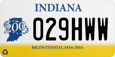 IN license plate 029HWW