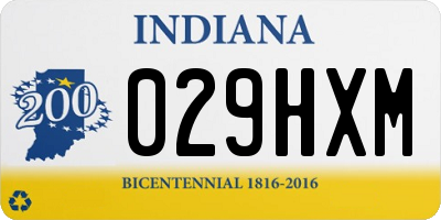 IN license plate 029HXM