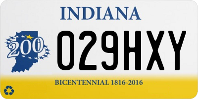 IN license plate 029HXY