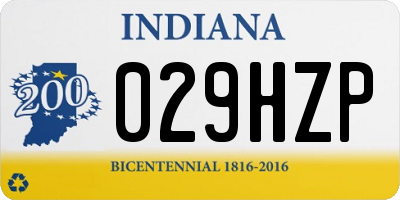 IN license plate 029HZP