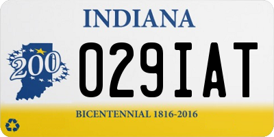 IN license plate 029IAT