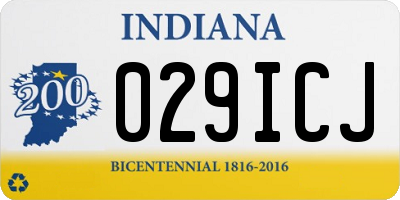 IN license plate 029ICJ