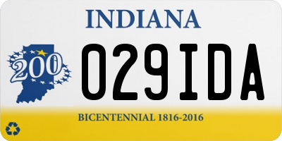 IN license plate 029IDA