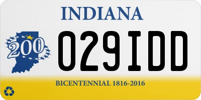IN license plate 029IDD