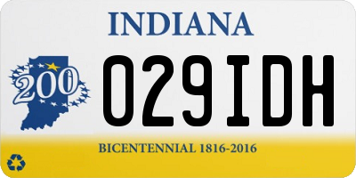IN license plate 029IDH