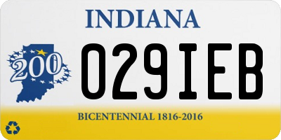 IN license plate 029IEB