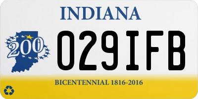 IN license plate 029IFB