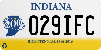 IN license plate 029IFC