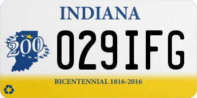 IN license plate 029IFG