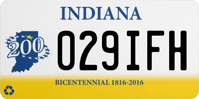IN license plate 029IFH