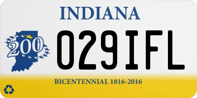 IN license plate 029IFL