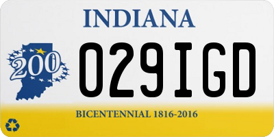 IN license plate 029IGD