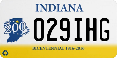 IN license plate 029IHG