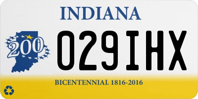 IN license plate 029IHX