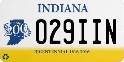 IN license plate 029IIN