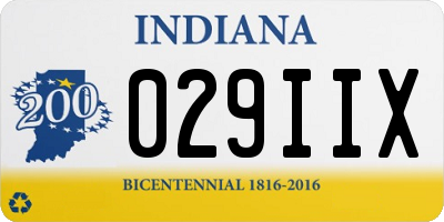 IN license plate 029IIX