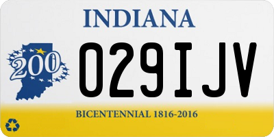 IN license plate 029IJV