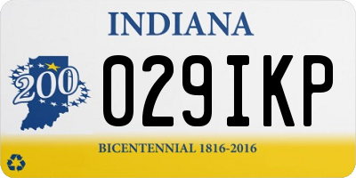 IN license plate 029IKP