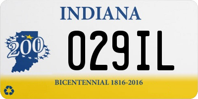 IN license plate 029IL