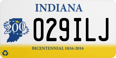 IN license plate 029ILJ