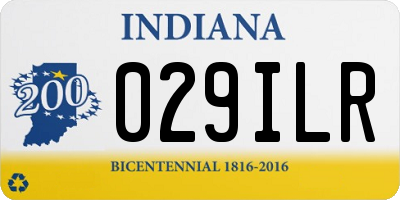 IN license plate 029ILR