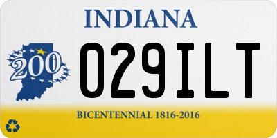 IN license plate 029ILT