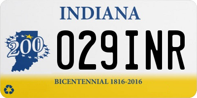 IN license plate 029INR