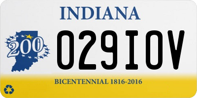 IN license plate 029IOV