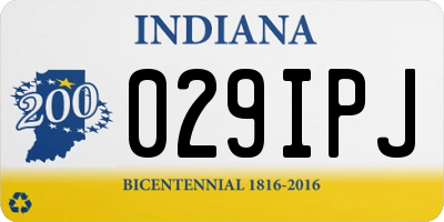 IN license plate 029IPJ