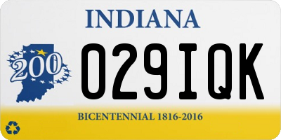 IN license plate 029IQK
