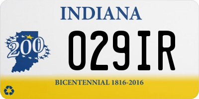 IN license plate 029IR